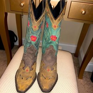 Dan post Laredo cowboy boot Ladies Brown 9.5